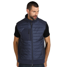 PARKER VEST, workwear bodywarmer, blue