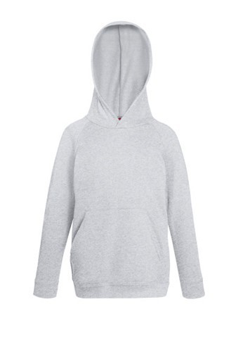 Fruit of the Loom, Kids Lightweight Hooded Sweat, dečija dukserica sa kapuljačom, pepeljasto siva, 5-6