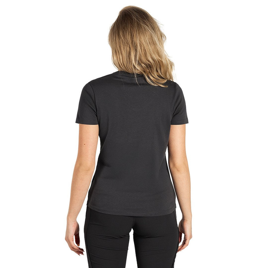 TARGET V LADY, women's v-neck t-shirt, 100% cotton, slim fit, dark gray