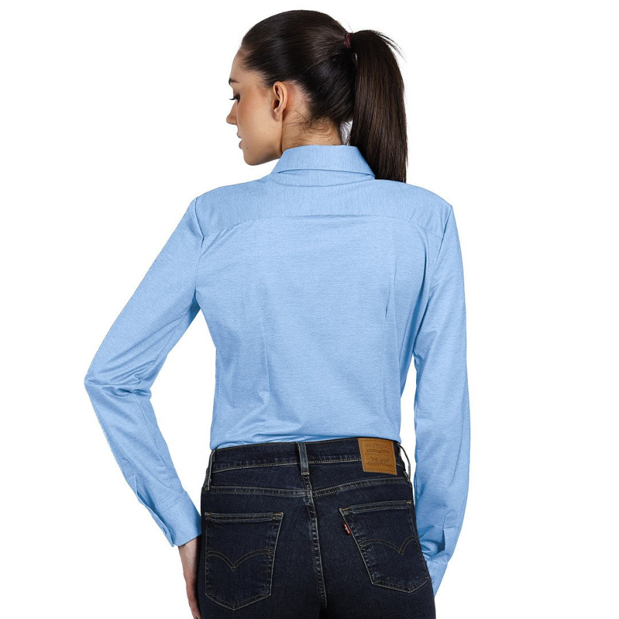 GRANT LSL WOMEN, women's long sleeve shirt, sky blue