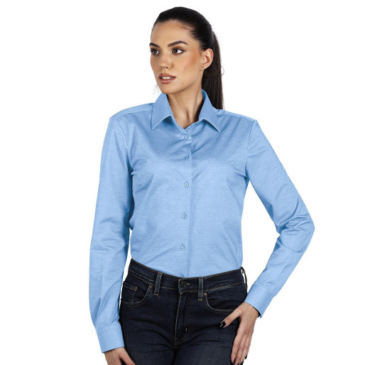 GRANT LSL WOMEN, women's long sleeve shirt, sky blue