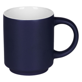 FRESCA, stoneware stackable mug, 180 ml, blue