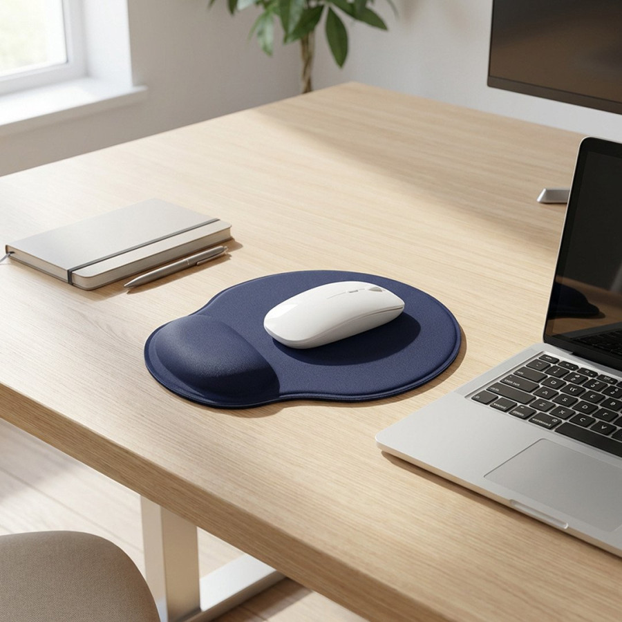 ROUND PAD, podloga za kompjuterski miš, bela