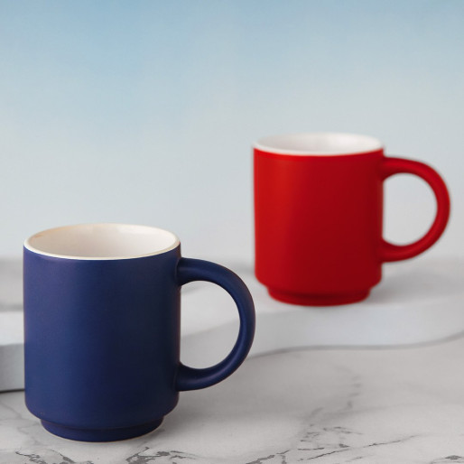 FRESCA, keramička složiva šolja, 180 ml, crvena