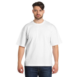 BIG T, oversized organic cotton t-shirt, 220 g/m2, white