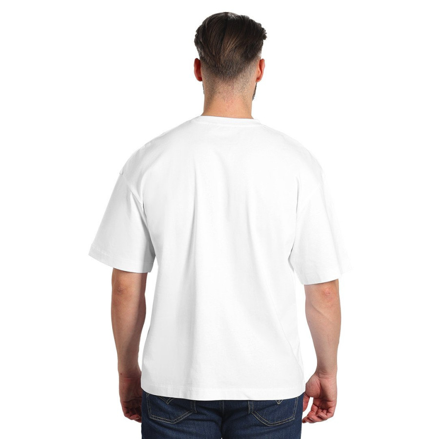 BIG T, oversized organic cotton t-shirt, 220 g/m2, white