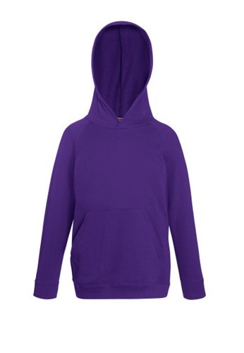 Fruit of the Loom, Kids Lightweight Hooded Sweat, dečija dukserica sa kapuljačom, ljubičasta , 3-4