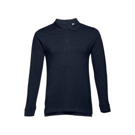 THC BERN. Muška polo majica dugi rukav, Teget plava, 3XL