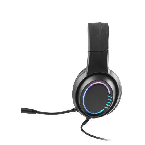 Thorne Headset RGB. ABS Herná slúchadlá s 2m káblom, mikrofónom a RGB LED svetlami