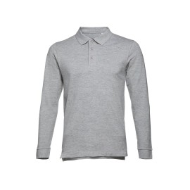 THC BERN. Muška polo majica dugi rukav , Pepeljasto siva, 3XL