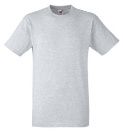 Fruit of the Loom, Heavy T, Cotton Men's Short Sleeve T-Shirt, Ash Gray, 2XL