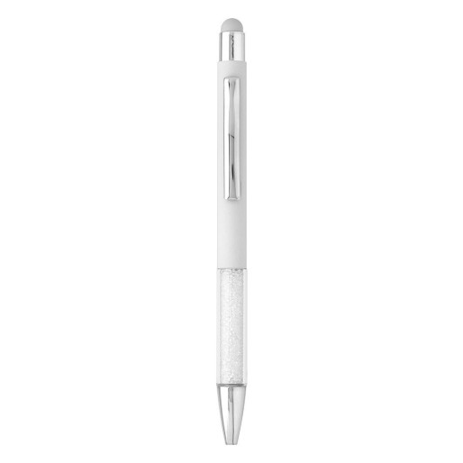 RUBY, metal "touch" ball pen, white