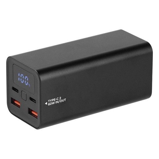BIONIC, laptop power bank, 20.000 mah, black