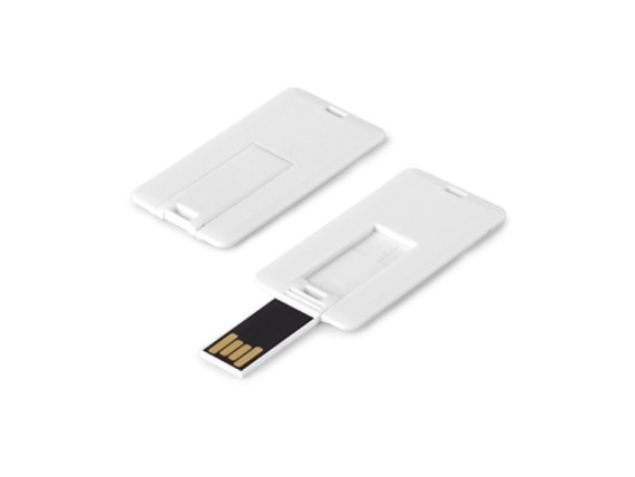MINI CARD, USB Flash Memory, 4GB, White