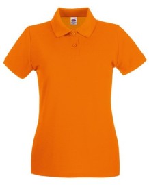 Fruit of the Loom, Ladies Premium Polo, women's premium polo shirt, burgundy, XL
