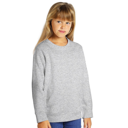 SPRING KID, dečja dukserica, okrugli izrez, 280 g/m2, pepeljasta