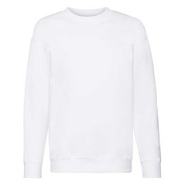 Fruit of the Loom, Kids Premium Set-in Sweat, Lightweight Children's Sweatshirt, White, 7-8