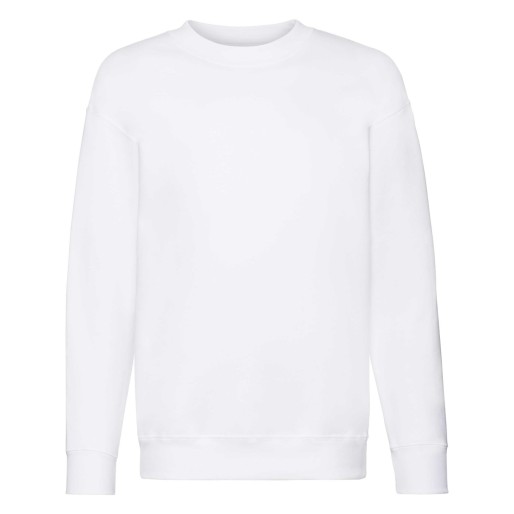 Fruit of the Loom, Kids Premium Set-in Sweat, lagana dečija dukserica, bela, 7-8
