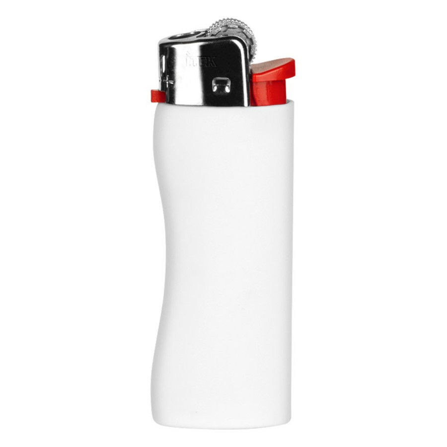 PYRO SOFT, plastic flint lighter, white