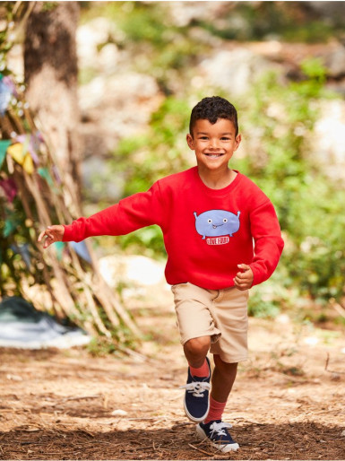 Fruit of the Loom, Kids Premium Set-in Sweat, Lightweight Children's Sweatshirt, White, 9-11