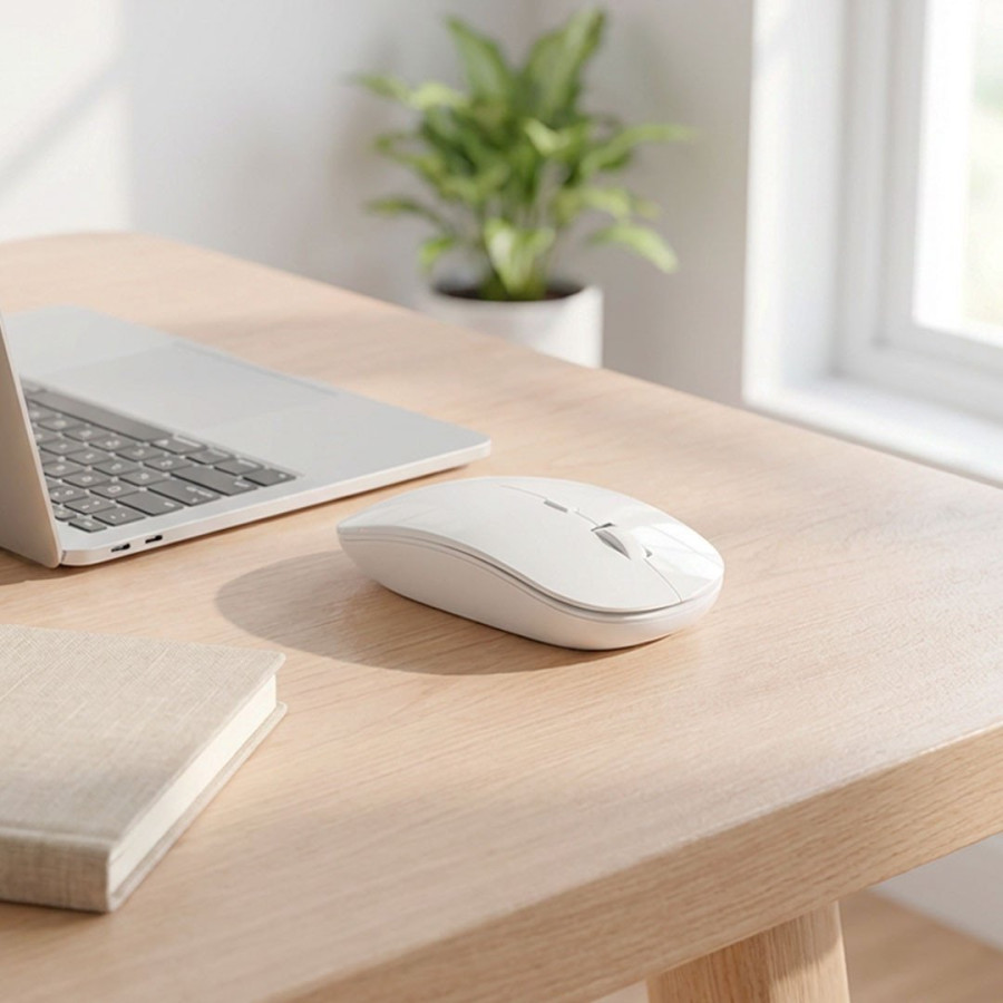 TRICKY, bežični miš, beli