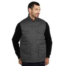 CRAFT VEST II, workwear vest, dark gray