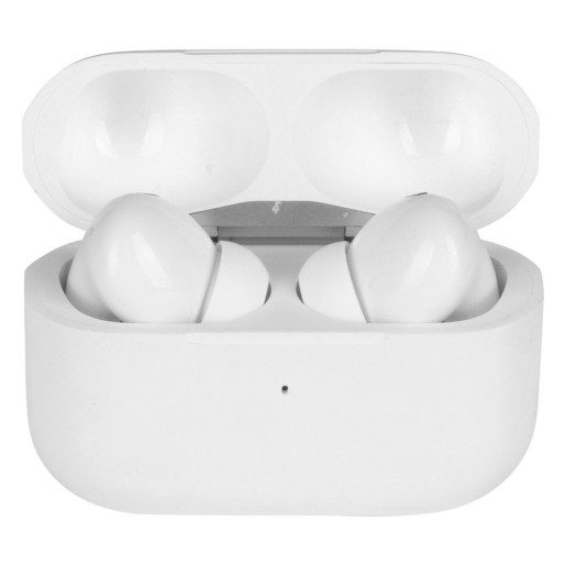 META, bežične stereo slušalice sa bežičnim punjenjem, bela