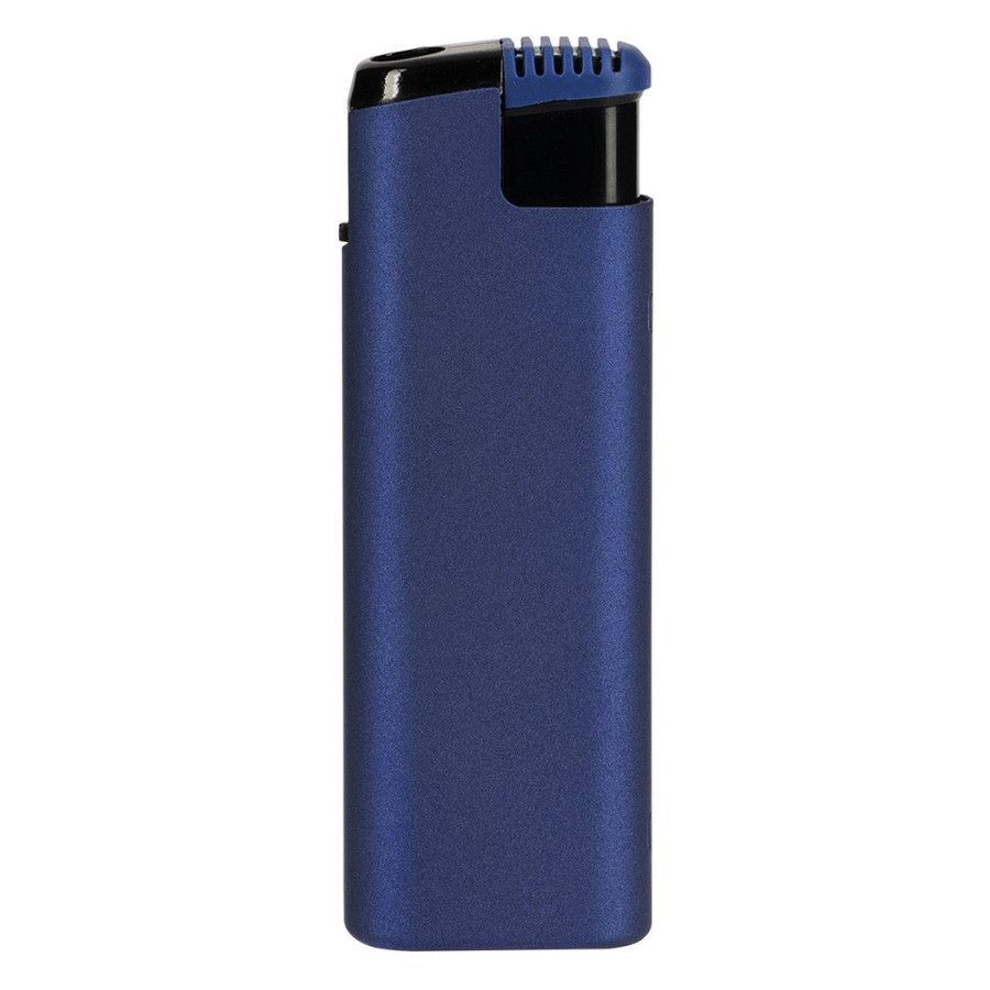 MAGMA SOFT, plastic electronic lighter in metal case, with turbo flame, metallic blue
