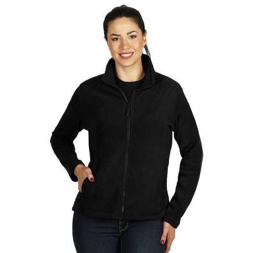 GLECHER LADY, women's polar fleece sweatshirt, black