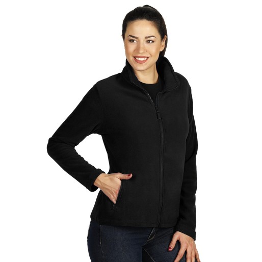 GLECHER LADY, women's polar fleece sweatshirt, black