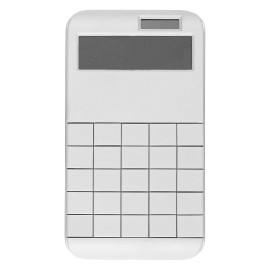 AXIOM, calculator without printed numbers, 12 digits, white