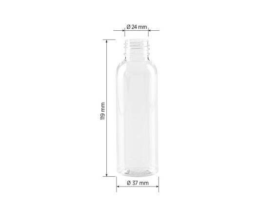 PET 100, pet bottle, 100 ml, transparent
