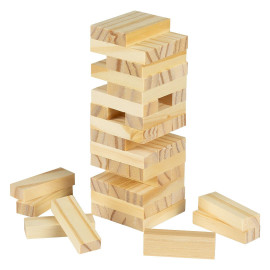 TOWER 54, wooden tower game beige