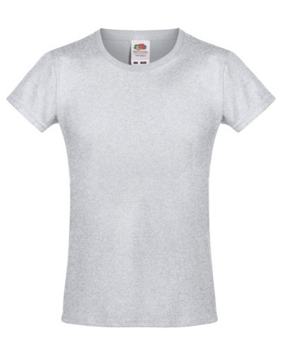 Fruit of the Loom, Sofspun, Women's Cotton Short Sleeve T-Shirt, Ash Gray, 5-6
