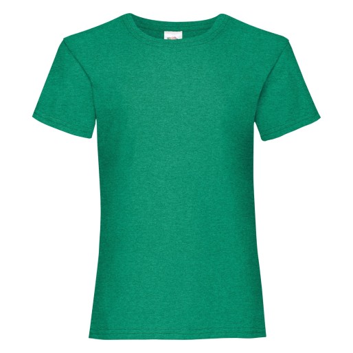Fruit of the Loom, Valueweigtht Women's Children's T-shirt, Retro Melting Green, 5-6