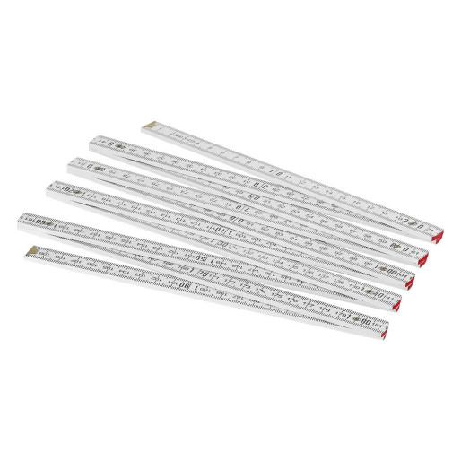 BAU, sklopivi metar, 2m, beli