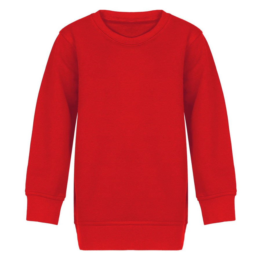 SPRING KID, dečja dukserica, okrugli izrez, 280 g/m2, crvena