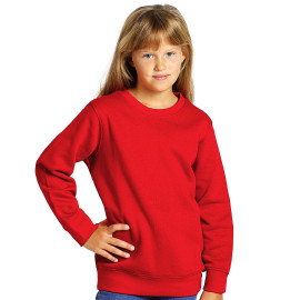SPRING KID, kids' sweatshirt, round neck, 280 g/m2, red