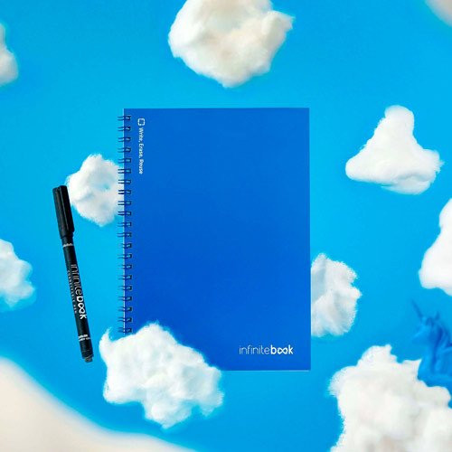 INFINITEBOOK PLAIN A5. A5 Infinitebook with flexible cover and 15 plain whiteboard pages