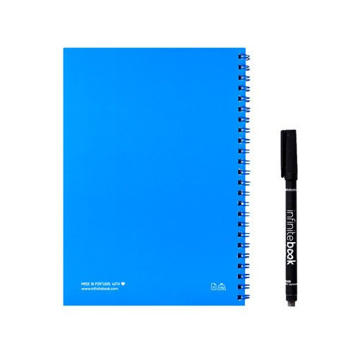 INFINITEBOOK PLAIN A5. A5 Infinitebook with flexible cover and 15 plain whiteboard pages