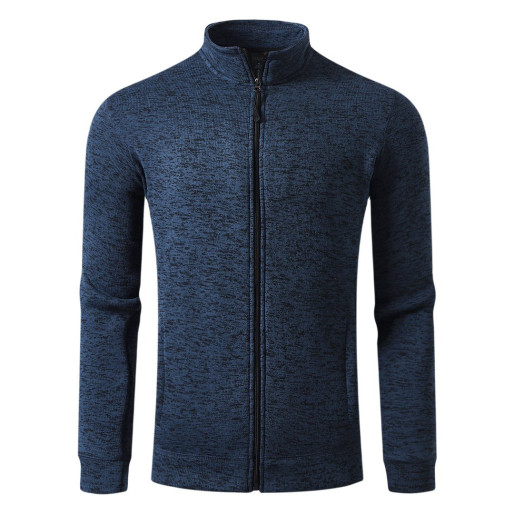 JUMPER, unisex mčlange sweatshirt, blue