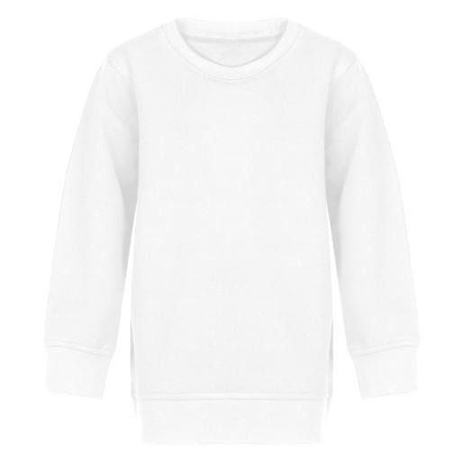 SPRING KID, dečja dukserica, okrugli izrez, 280 g/m2, bela