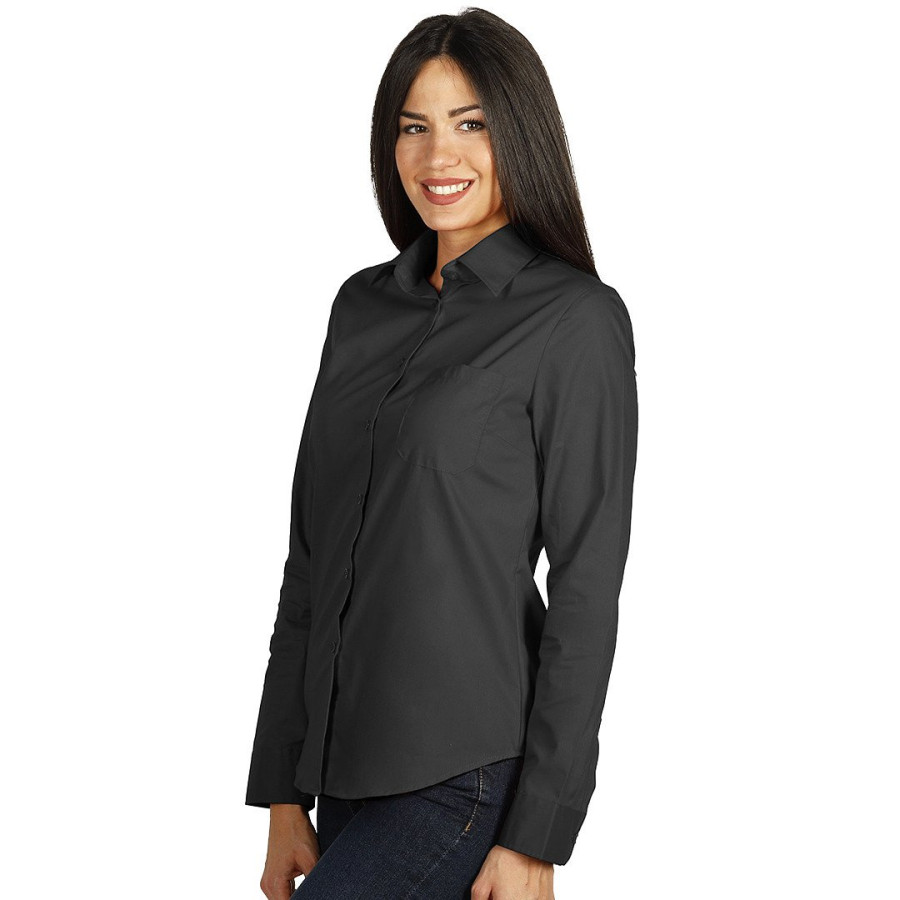 COMFORT LSL WOMEN, ženska košulja dugih rukava, tamno siva