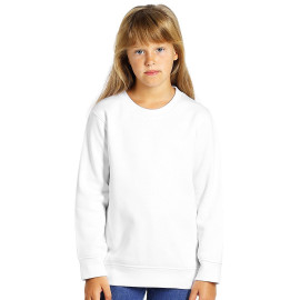 SPRING KID, dečja dukserica, okrugli izrez, 280 g/m2, bela