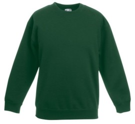 Fruit of the Loom, Kids Premium Set-in Sweat, Lightweight Children's Hoodie, Forest Green, 3-4