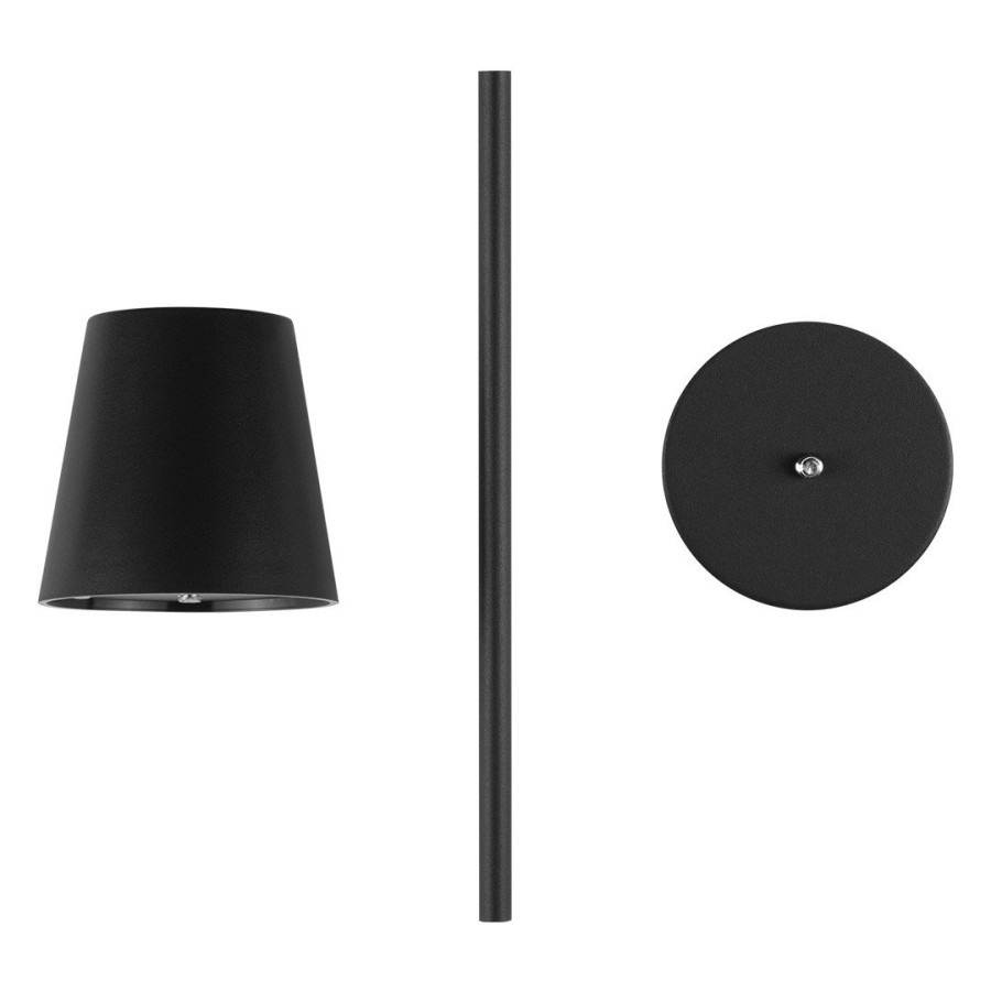 NERA, led stona lampa, crna