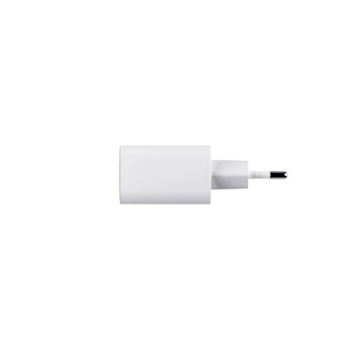 WEGENER. Power adapter with USB-A port 18W and USB-C 20W in recycled ABS (100% rABS)