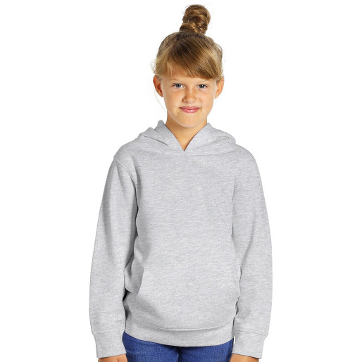 CHAMP KID, kids' hooded sweatshirt, 280 g/m2, ash