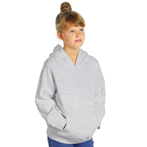 CHAMP KID, kids' hooded sweatshirt, 280 g/m2, ash
