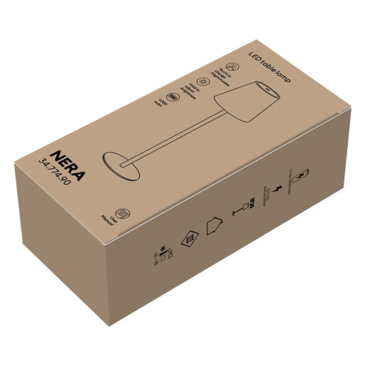 NERA, led stona lampa, bela